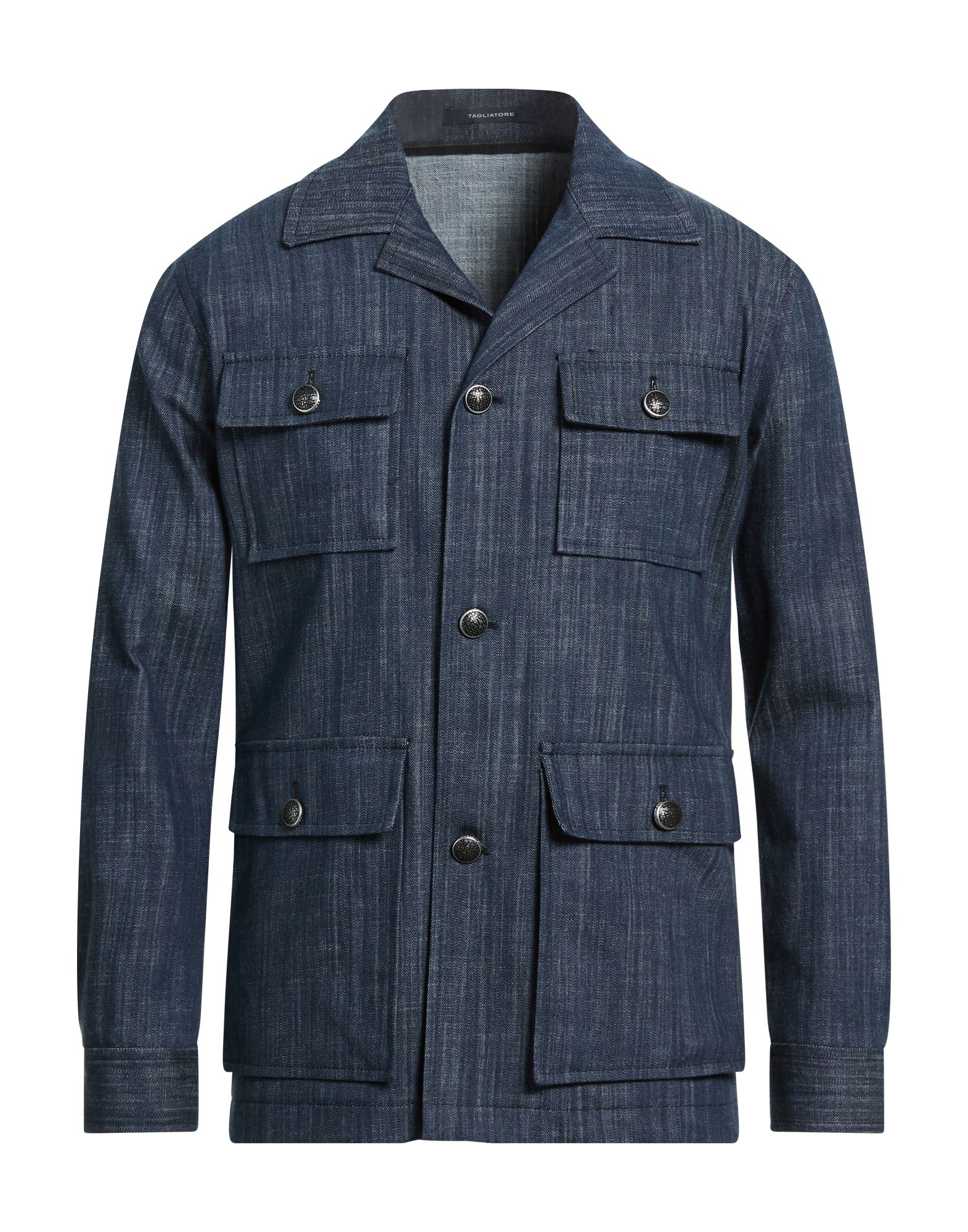 TAGLIATORE Jeansjacke/-mantel Herren Blau von TAGLIATORE