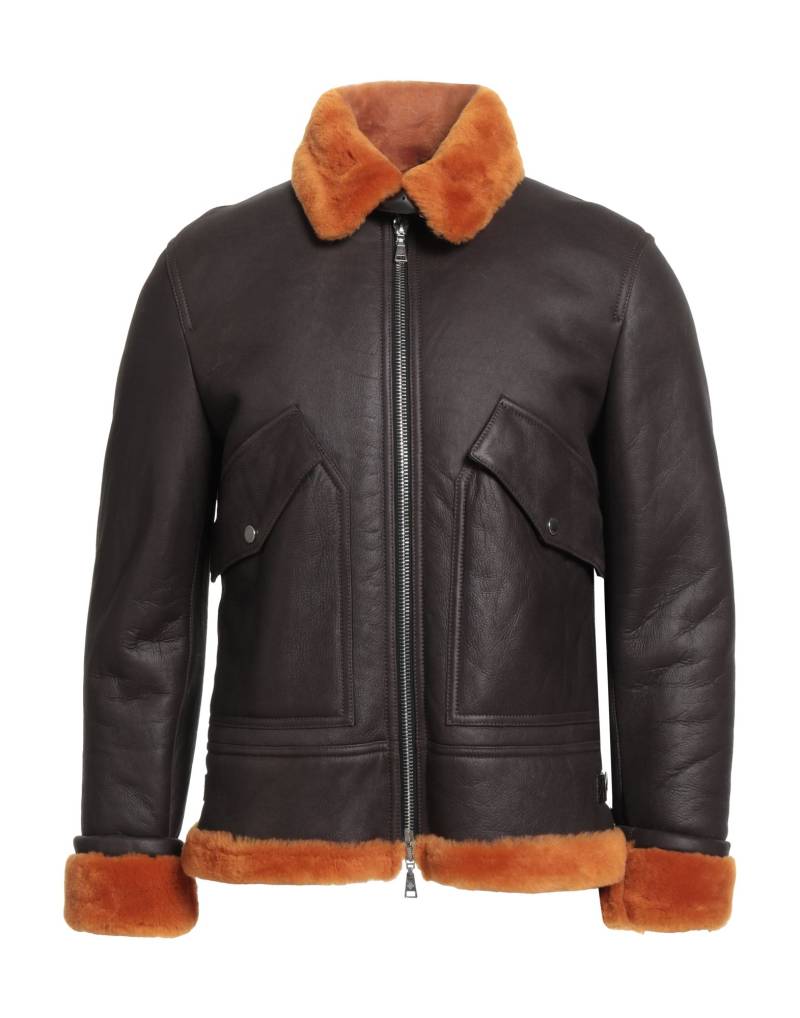 TAGLIATORE Shearling- & Kunstfell Herren Dunkelbraun von TAGLIATORE