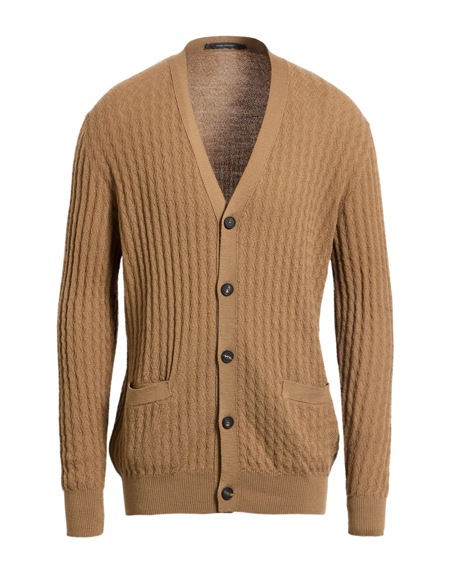 TAGLIATORE Strickjacke Herren Kamel von TAGLIATORE