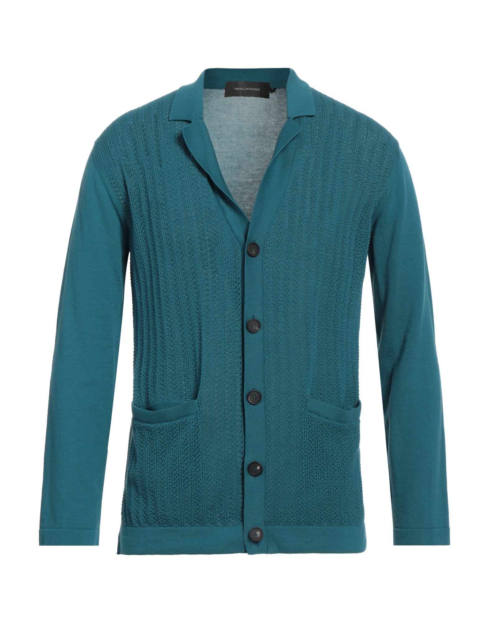 TAGLIATORE Strickjacke Herren Petroleum von TAGLIATORE