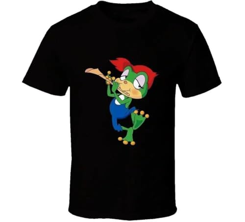 Demetan Kerokko The Brave Frog Playing Flute Retro Vintage Style T-Shirt Black 3XL Demetan Kerokko The Brave Frog Playing Flute Retro Vintage Style T-Shirt Black 3XL von TAGUIHBE