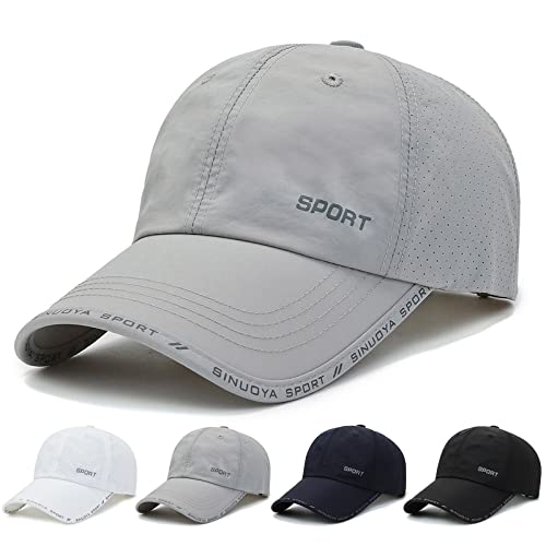 TAGVO Baseball Cap für Herren Damen, Sommer Atmungsaktiv Mesh Baseballmütze, Verstellbare Baumwolle Outdoor Running Freizeit Basecap Trucker Cap Einheitsgröße mit verstellbarem Schnallenverschlus von TAGVO