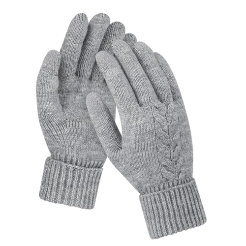 TAGVO Damen Winterhandschuhe Thermo, multifunktional Atmungsaktiv Strickhandschuhe & Touchscreen Handschuhe, Elastisch Faltbare und längenverstellbare Handschuhe für Damen Radfahren Laufen Wandern von TAGVO