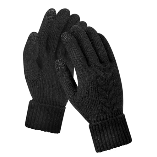 TAGVO Damen Winterhandschuhe Thermo, multifunktional Atmungsaktiv Strickhandschuhe & Touchscreen Handschuhe, Elastisch Faltbare und längenverstellbare Handschuhe für Damen Radfahren Laufen Wandern von TAGVO