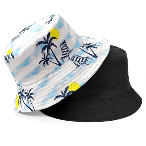 TAGVO Fischerhut Beidseitig Tragen Herren Damen Bucket Hat UV Schutz Sonnenhut Sommerhut TAGVO Fischerhut Beidseitig Tragen Herren Damen Bucket Hat UV Schutz Sonnenhut Sommerhut von TAGVO