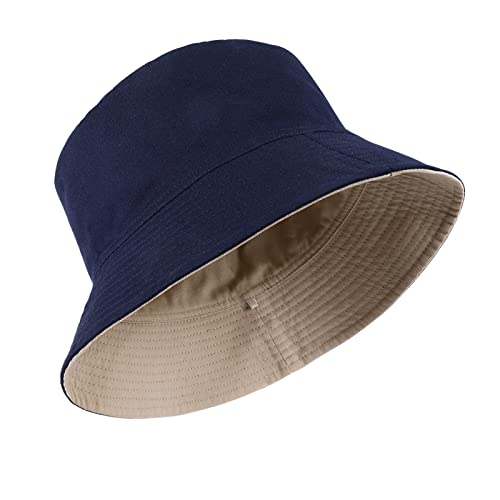 TAGVO Fischerhut XXL Anglerhut Große Bucket Hat Baumwolle Reversibel Sonnenhut Sommerhut Eimerhut Für Damen Herren von TAGVO