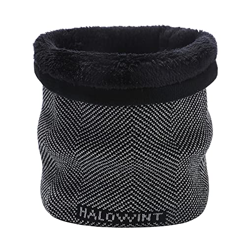 TAGVO Herren Loop Winterschal, Halswärmer Halstuch Männer Gesichtsschal Damen, Verdickte Fleece Futter Winterkreisschal Schlauchschal Unisex Lässiger Nackenwärmer, Winddichte Kreisschlaufenschals von TAGVO