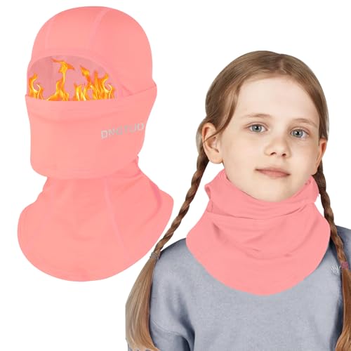TAGVO Kinder Sturmhaube Winter Fleece Sturmmaske Mütze Multifunktional Winddicht Gesichtsmaske Thermo Balaclava Skimaske mit Halswärmer für Jungen Mädchen 8-13 Jahre Outdoor Skifahren Reiten Laufen von TAGVO
