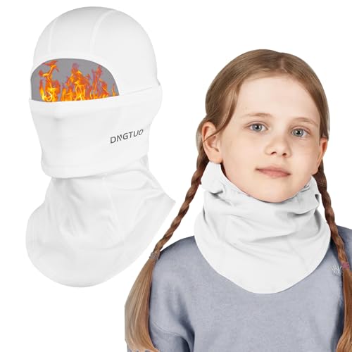 TAGVO Kinder Sturmhaube Winter Fleece Sturmmaske Mütze Multifunktional Winddicht Gesichtsmaske Thermo Balaclava Skimaske mit Halswärmer für Jungen Mädchen 8-13 Jahre Outdoor Skifahren Reiten Laufen von TAGVO