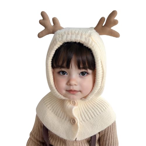 TAGVO Kinder Winter Thermo Sturmhaube 1-6 Jahre, Multifunktionale Winddichte Warm Fleece Wintermütze, Schlupfmütze mit Halswärmer Schal für Jungen Mädchen von TAGVO