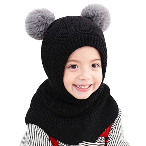 TAGVO Kinder Winter Thermo Sturmhaube 2-5 Jahre, Multifunktionale Winddichte Warm Fleece Schlupfmütze, Wintermütze mit Halswärmer für Jungen Mädchen von TAGVO