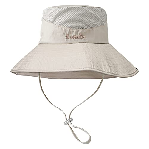 TAGVO Sonnenhut Herren Damen, UV Schutz Sommerhut Gartenhut, Breite Krempe Faltbar Safari Sonnenschutz Hut Wasserdicht, Outdoor Wanderhut Anglerhut von TAGVO