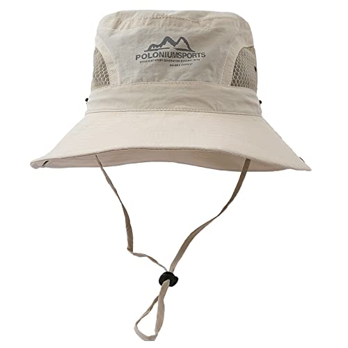 TAGVO Sonnenhut Männer UV Schutz, Herren Sommer Outdoor, Fischerhut Unisex Faltbar Atmungsaktiv Mesh Hat, Wanderhut Nackenschutz Outdoor Hüte für Herren von TAGVO