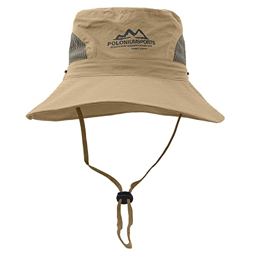 TAGVO Sonnenhut Männer UV Schutz, Herren Sommer Outdoor, Fischerhut Unisex Faltbar Atmungsaktiv Mesh Hat, Wanderhut Nackenschutz Outdoor Hüte für Herren von TAGVO