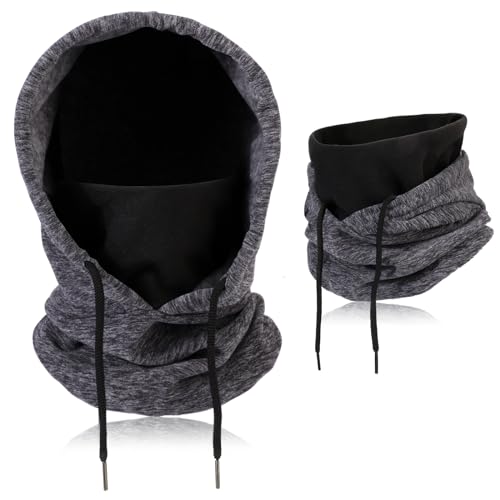 TAGVO Sturmhaube Winddichte Skimaske, Thermo-Fleece-Kapuze Winter Mehrzweck Verwendung, Warm Gesichtsmaske für Herren Damen, Gesichtsmaske Atmungsaktive Gesichtsbedeckung, Schwerer Nackenwärmer von TAGVO