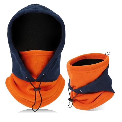 TAGVO Sturmhaube Winddichte Skimaske Thermo-Fleece-Kapuze Winter Mehrzweck Verwendung Unisex-Gesichtsmaske Warm＆Atmungsaktive Gesichtsbedeckung Schwerer Nackenwärmer Für Wintersport im Freien von TAGVO