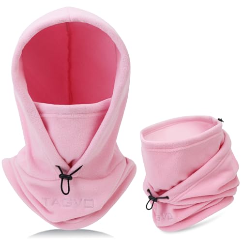 TAGVO Sturmhaube Winddichte Skimaske Thermo-Fleece-Kapuze Winter Mehrzweck Verwendung Unisex-Gesichtsmaske Warm＆Atmungsaktive Gesichtsbedeckung Schwerer Nackenwärmer Für Wintersport im Freien von TAGVO