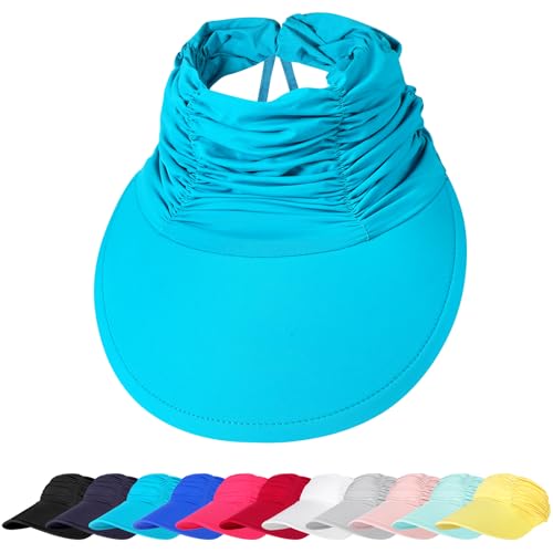 TAGVO Sun Visor Hüte für Damen, UPF 50+ UV-Sonnenschutz-Sonnenhut, Breite Krempe Einstellbare Atmungsaktive Eiskalte Leichte Strandmütze die 5 Grad Celsius auf den Kopf Bringt für Damen TAGVO Sun Visor Hüte für Damen, UPF 50+ UV-Sonnenschutz-Sonnenhut, Breite Krempe Einstellbare Atmungsaktive Eiskalte Leichte Strandmütze die 5 Grad Celsius auf den Kopf Bringt für Damen von TAGVO