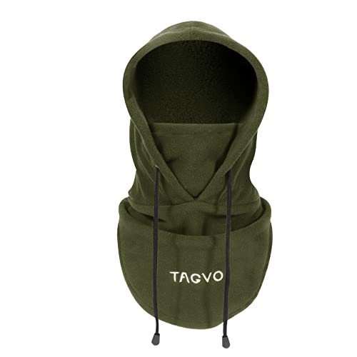 TAGVO Winter Thermal Fleece Sturmhauben, weiche und warme verstellbare Kapuze Hut Skifahren Gesichtshaube Halswärmer Wärmer,zum Laufen Skifahren Radfahren Motorräder Wandern - Männer & Frauen von TAGVO