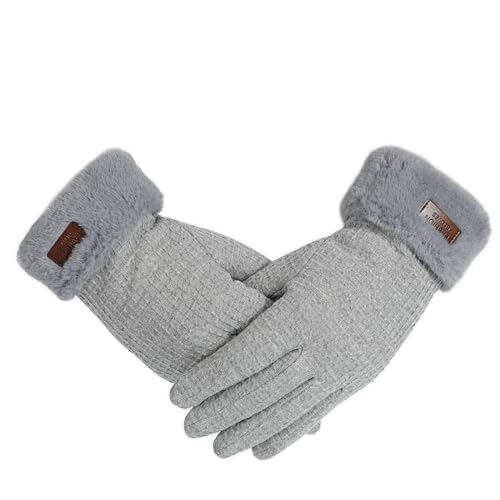 TAGVO Winterhandschuhe Damen Warm Touchscreen Handschuhe mit Fleece Gefütterte Thermo Wollhandschuhe für Kaltes Wetter von TAGVO