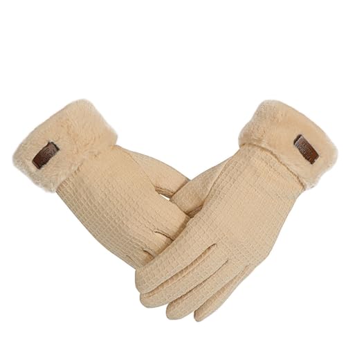 TAGVO Winterhandschuhe Damen Warm Touchscreen Handschuhe mit Fleece Gefütterte Thermo Wollhandschuhe für Kaltes Wetter von TAGVO