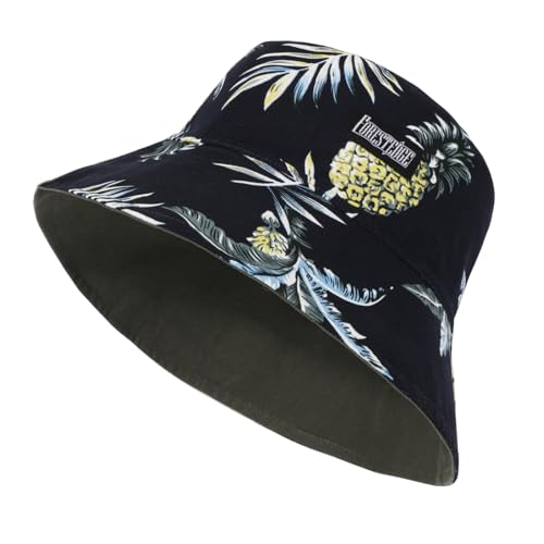 TAGVO XL Fischerhut Reversibel Anglerhut Große Bucket Hat Baumwolle Faltbar Sonnenhut Sommerhut Eimerhut Für Damen Herren von TAGVO