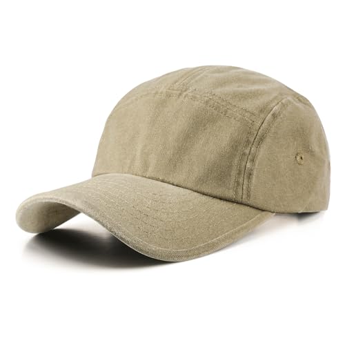 TAGVO XL Vintage Basecap Kappe Für Großen, Unisex Kopf Pigment Verstellbar Baseballkappe Washed Optik Retro Baseball Cap von TAGVO