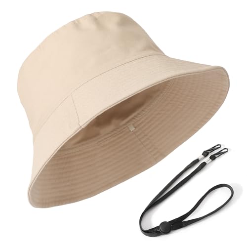 TAGVO XXL Fischerhut für Damen Herren, UPF50+ Reversibel Bucket Hats für Großen Kopf, Beidseitigen UV-Schutz Baumwolle Sonnenhut mit Breiter Krempe TAGVO XXL Fischerhut für Damen Herren, UPF50+ Reversibel Bucket Hats für Großen Kopf, Beidseitigen UV-Schutz Baumwolle Sonnenhut mit Breiter Krempe von TAGVO