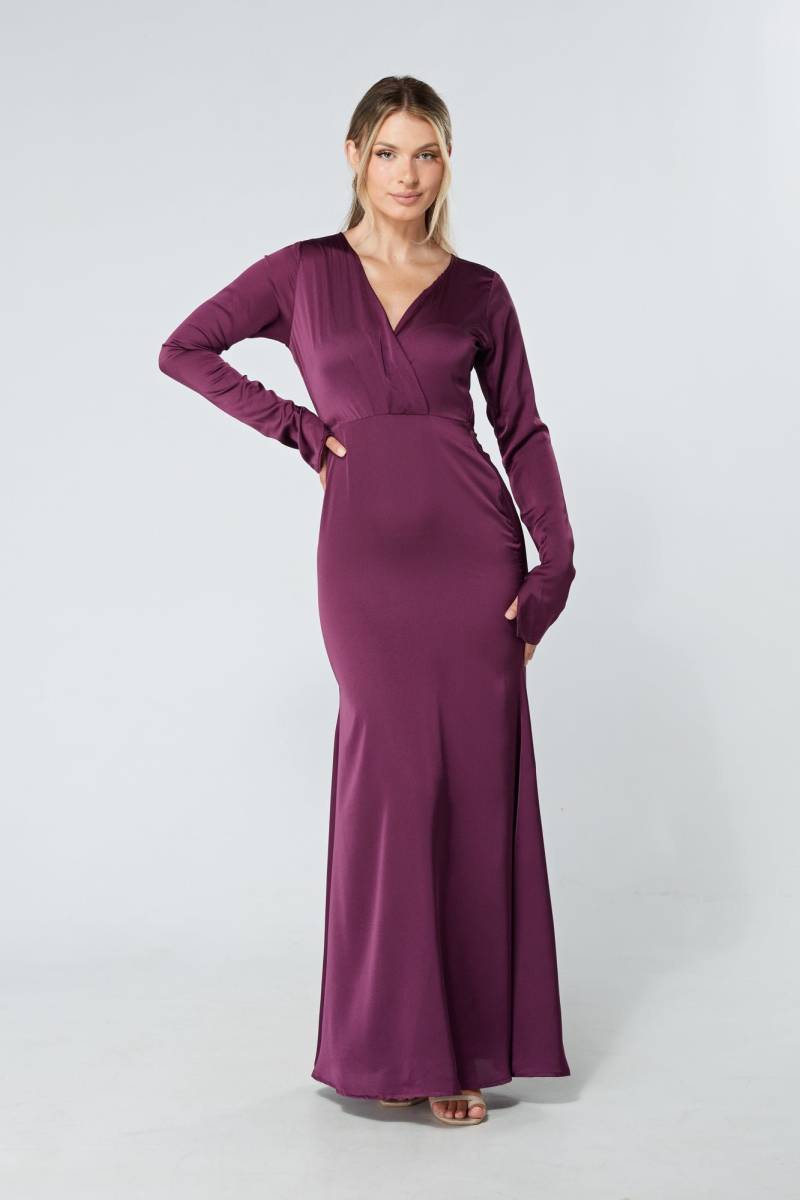 Alessandra Lila Maxikleid Aus Crêpe Mit Satin-Feeling von TAHLIRA