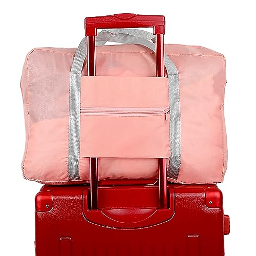 Airlines Persönliche Gegenstände Tasche Reise Duffel Bag Untersitz Faltbare Handgepäck für Frauen, rose von TAHUAON