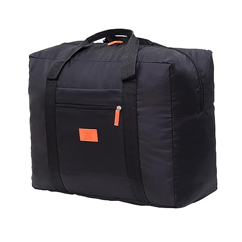 Faltbare Reise Duffel Bag 26L Leichte Sport Tote Turnbeutel Wasserabweisend Reißfest Gepäck Tasche, Schwarz von TAHUAON