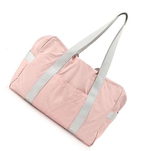 Reise Seesack, Faltbare Weekender Tasche für Damen & Herren, Übernachtung Handgepäck Tasche für Sport, Vovation, Gym, 02 Rosa, 02 Rosa, Travel Duffel Bags, Farbe A von TAHUAON