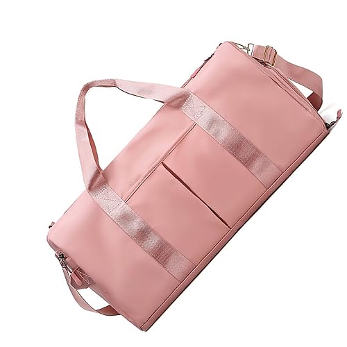 Reisetasche Sport Duffle Bag, Übernachtung Wochenende Handgepäck Tasche Holdalls für Frauen, Turnbeutel mit Schuhfach, nass 35L, Farbe A von TAHUAON