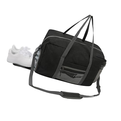 Sport Turnbeutel Damen Herren 35L Reise Duffle Bag mit Nassfach & Schuhfach, Faltbare Duffel Bag Übernachtung Tasche Reisetasche Weekender Taschen für Frauen, Farbe A von TAHUAON