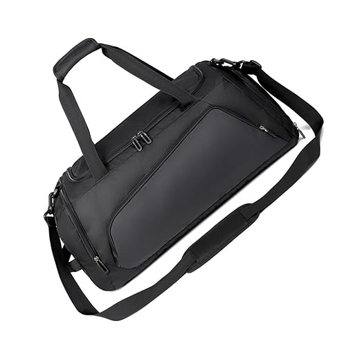 Turnbeutel Sporttasche Reisetasche mit Schuhfach 40L 55L Reise Duffel Bag Wochenendtasche Übernachtungstaschen für Damen und Herren, Farbe A von TAHUAON