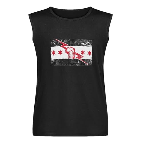 cm Punk Best In The World T-Shirt Graphic Unisex Top Shirt Sleeveless Vest Tank Tops Undershirt Black 3XL von TAI MIN