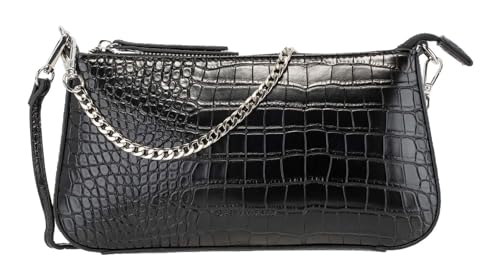 GERRY WEBER Umhängetasche Schultertasche Festive Croco Shoulderbag Black schwarz von TAIFUN by Gerry Weber