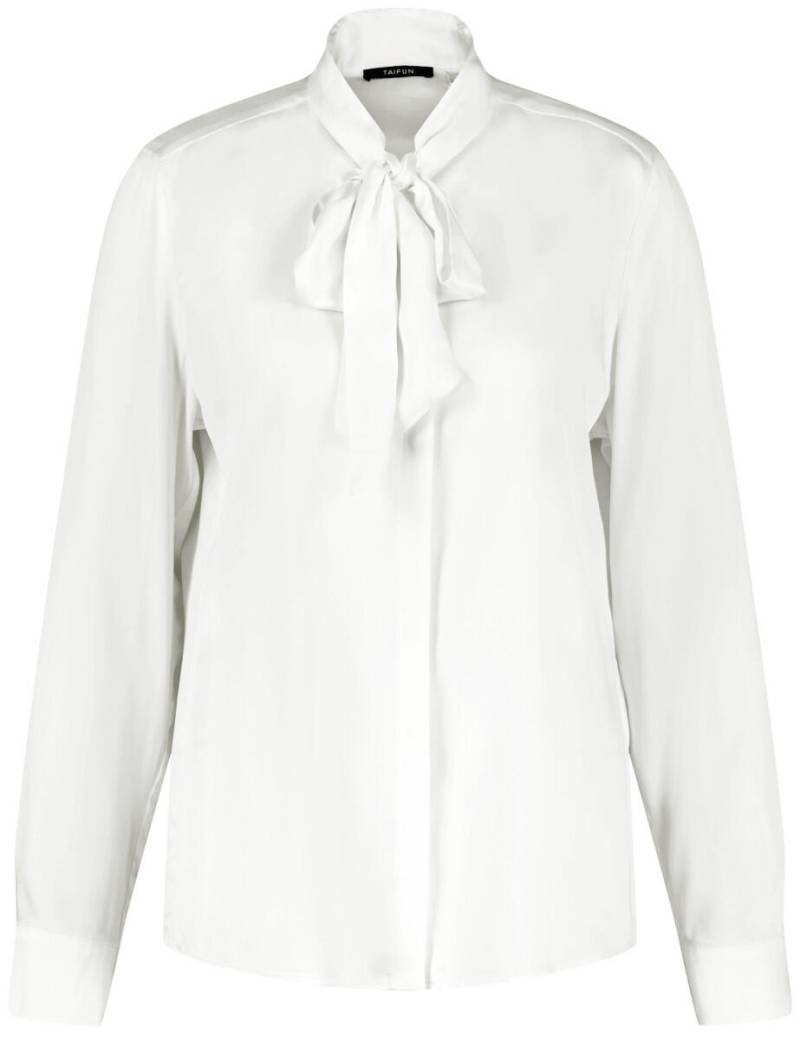TAIFUN - Bluse mit Schleifenkragen weiß - Gr. - 46 von TAIFUN