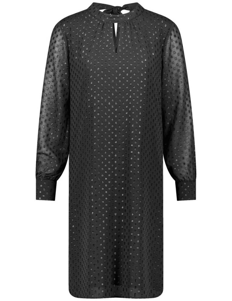 TAIFUN - Festliches Chiffonkleid mit Shiny-Dots schwarz - Gr. - 38 von TAIFUN