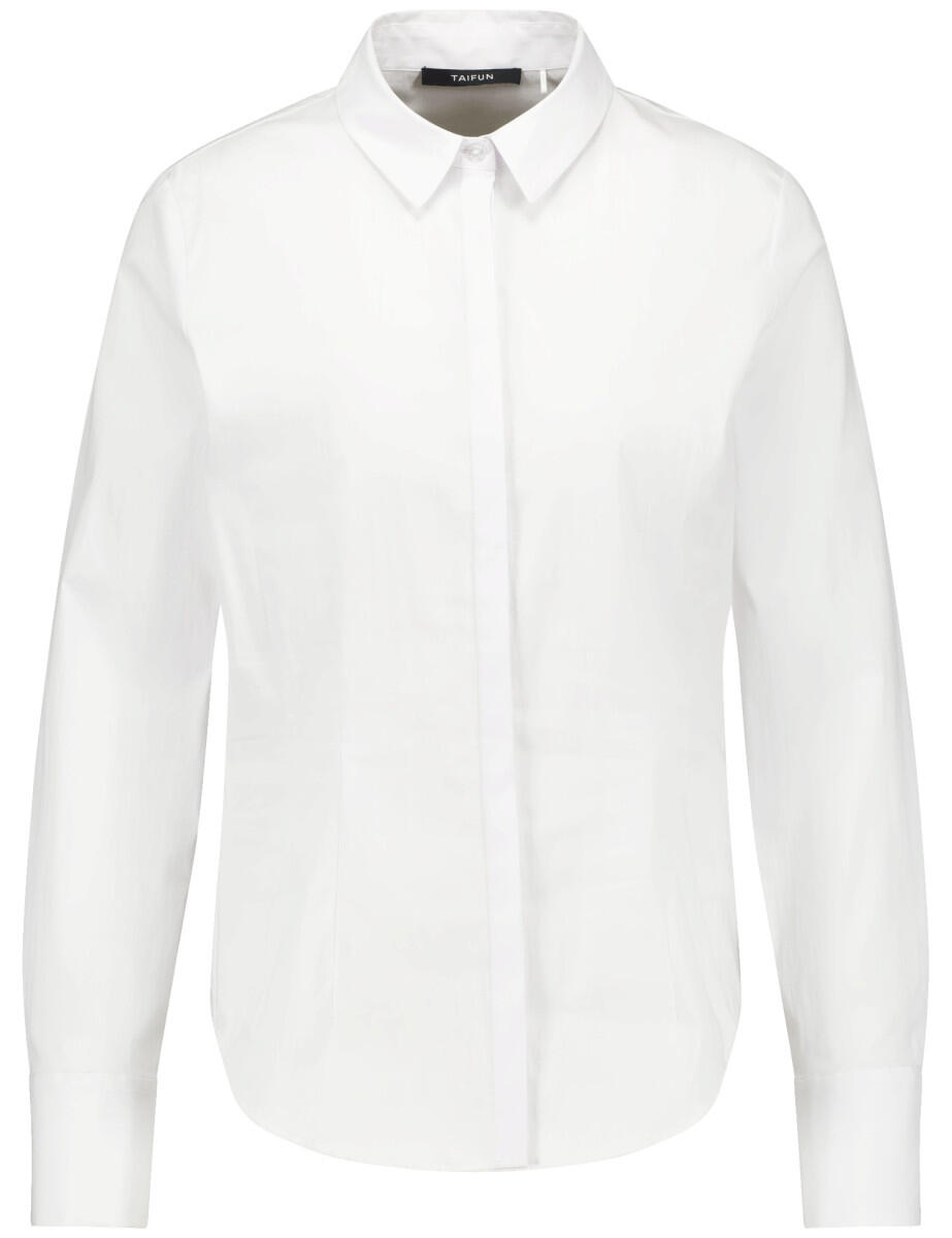 TAIFUN - Hemdbluse aus Baumwoll-Mix weiß - Gr. - 38 von TAIFUN