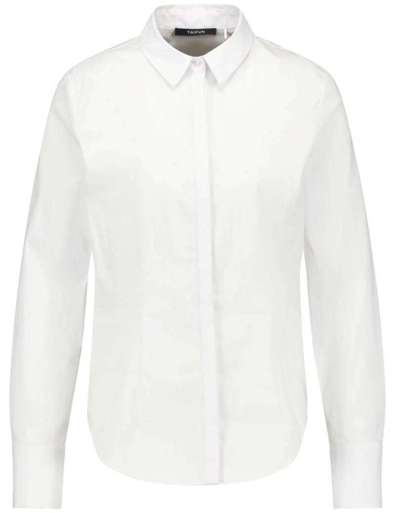 TAIFUN - Hemdbluse aus Baumwoll-Mix weiß - Gr. - 44 von TAIFUN