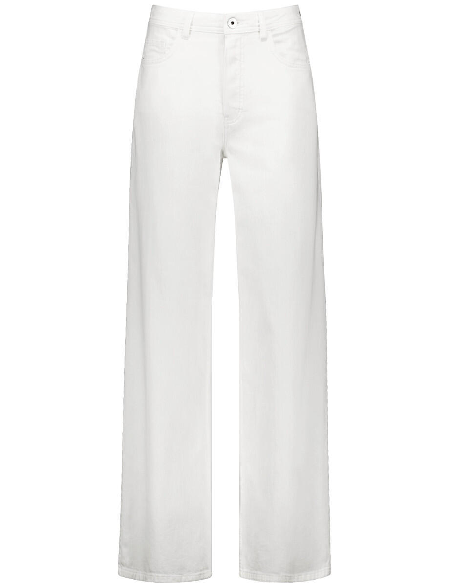 TAIFUN - Jeans mit weitem Bein weiß - Gr. - 42 von TAIFUN