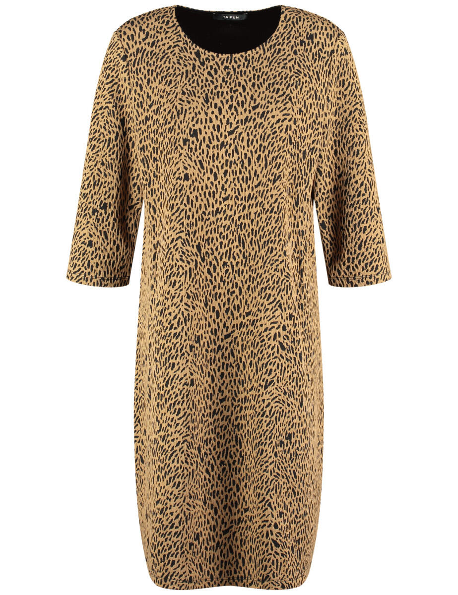 TAIFUN - Kleid mit Animalprint braun/schwarz - Gr. - 38 von TAIFUN