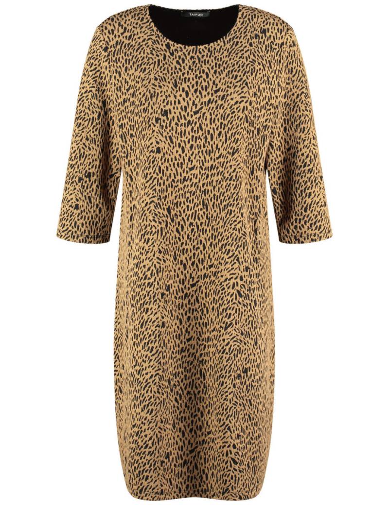 TAIFUN - Kleid mit Animalprint braun/schwarz - Gr. - 38 von TAIFUN