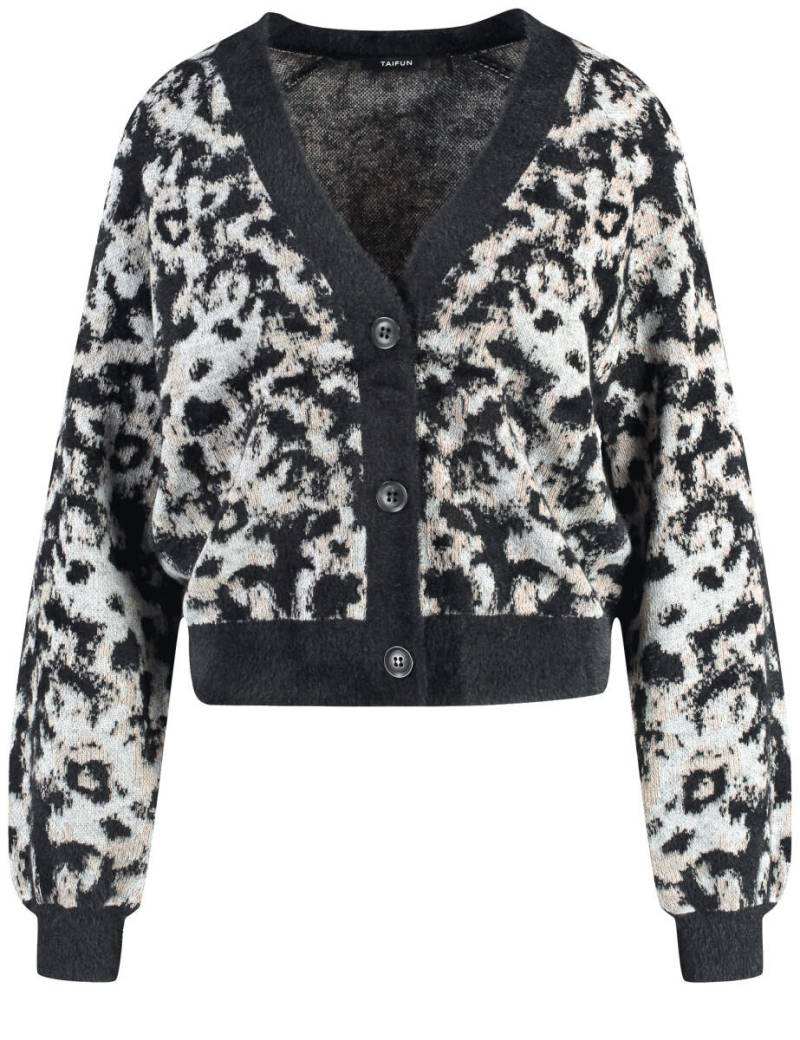 TAIFUN - Kuschelige Strickjacke schwarz - Gr. - 38 von TAIFUN