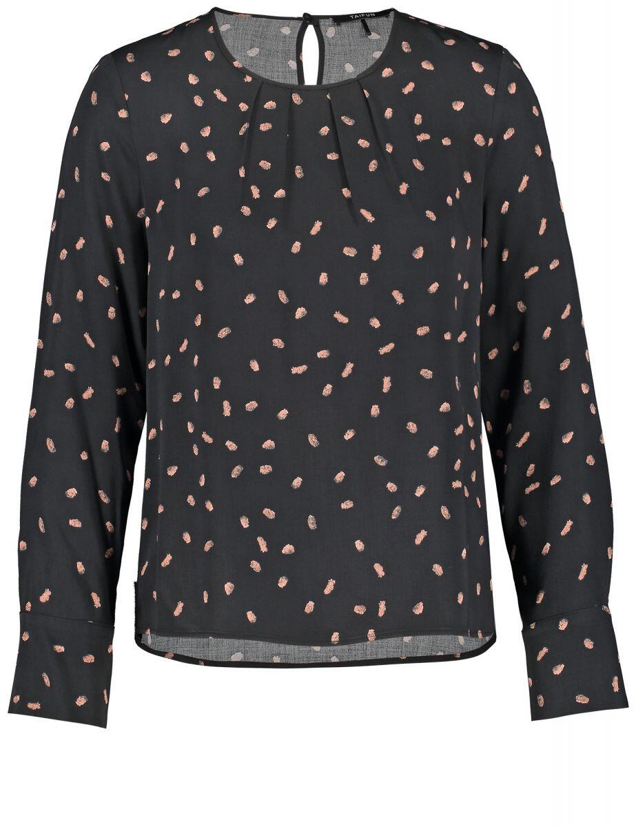 TAIFUN - Langarmbluse aus Satin schwarz - Gr. - 34 von TAIFUN