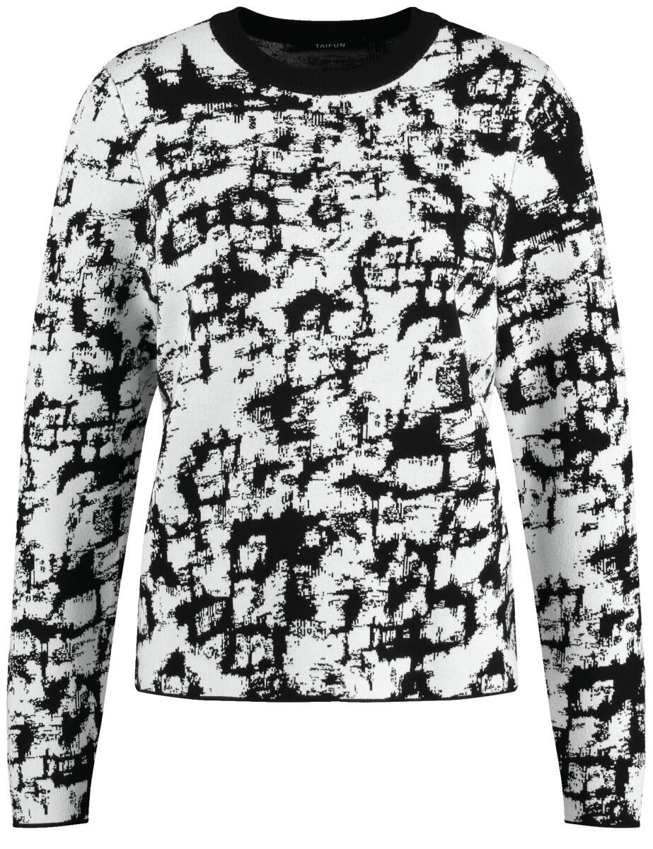 TAIFUN - Langarmpullover beige/weiß - Gr. - 34 von TAIFUN