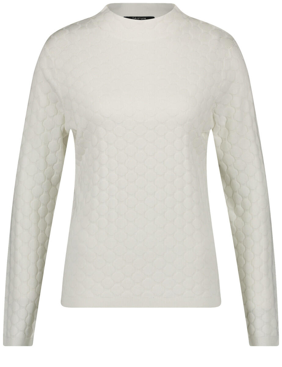 TAIFUN - Langarmpullover beige/weiß - Gr. - 44 von TAIFUN