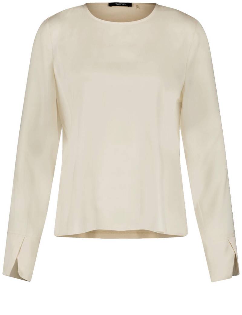 TAIFUN - Langarmshirt beige/weiß - Gr. - 36 von TAIFUN