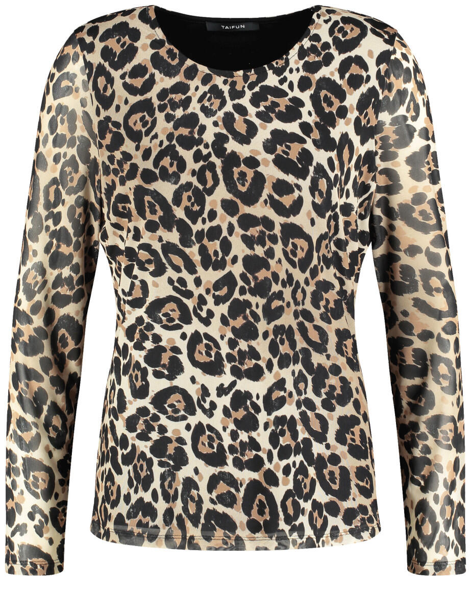 TAIFUN - Langarmshirt beige/weiß - Gr. - 42 von TAIFUN